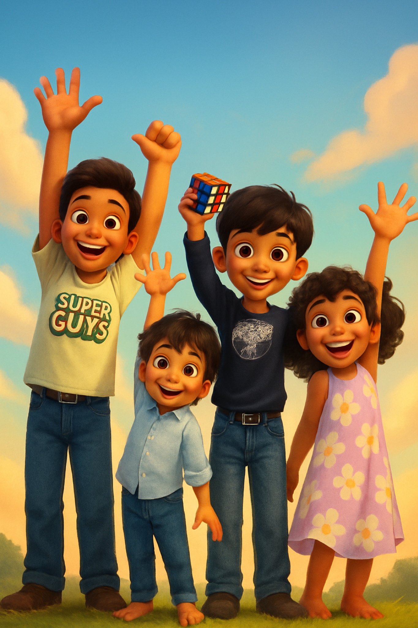 Omnia Kids students